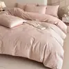 Juego de ropa de cama de cuatro piezas jacquard de algodón puro Clase A sábana 100% algodón puro funda de edredón juego de tres piezas ropa de cama ropa de cama estilo falda de cama