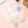 Bolo Mousse Coelho Popular de 6 Peças para Assar DIY Molde de Silicone Fácil de Desenformar