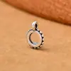 Acessórios para Pulseira DIY Liga de Prata de Xizang Contas Espaçadoras de Furo Grande Contas de Prata Antiga Fio para Pulseira Estilo Antigo