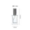 Botella de perfume de vidrio transparente de alto valor 50 ml cosmético aceite esencial spray sub-botella botella de muestra pequeña de perfume vacía
