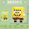 Nuevos Bloques de Construcción de Dibujos Animados Transfronterizos, Bloques de Ensamblaje de Micropartículas, Juguetes para Niños, Juguetes de Caja Sorpresa de Puesto Callejero, Regalos