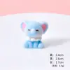 Muñeco de Peluche de Elefante Flocado de Dibujos Animados Pequeños Adornos Decoraciones de Escritorio Caja Ciega DIY Bolsita Ciega Accesorios Venta al por Mayor Transfronteriza