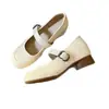 Zapatos Mary Jane estilo nuevo 2026 para mujer con hebilla, primavera y otoño, tacón grueso, elegantes, estilo francés, versátiles, retro, adecuados para ir al trabajo