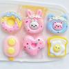 Conejo de amor, donut, huevo escalfado, tostada, paleta, accesorios de resina, funda para teléfono móvil, accesorios para la cabeza, zapatos, ropa, accesorios para bolsos