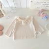 Dianxi 2026 Otoño Nuevo Conjunto de Tres Piezas para Bebé Camisola de Punto con Cuello de Encaje Camisa Base Falda Abullonada Moderno