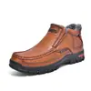 Botas Martin con diseño transfronterizo para hombre, nuevas botas de talla grande, zapatos de exterior para hombre, botas cortas, zapatos casuales de cuero, 2025