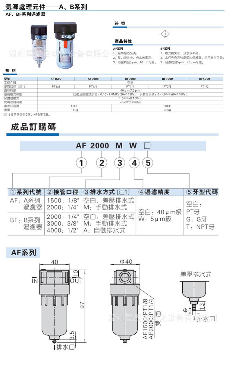 过滤减压阀