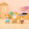 Gato Naranja Adicto al Trabajo Creativo Registro de Supervivencia Caja Sorpresa Figura de Gato de Oficina Adorno de Escritorio Regalo de Desempaque para Amigos Juguete de Moda