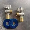 Válvula angular para agua fría y caliente de alta resistencia, alto flujo, totalmente de cobre, con un núcleo de válvula de bola de 4 puntos y 6 vías, diseñada específicamente para calentadores de agua de gas de cobre