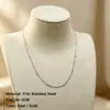 Estilo de Lujo Accesible Ins Francés Colgante Exquisito DIY Acero Inoxidable Chapado en Oro de 18K Coloridos 6*3mm Rectangulares Geométricos Accesorios