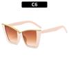 Novos Óculos de Sol de Moda Olho de Gato com Armação Grande Personalizados Tendência Versátil Elegantes Emagrecedores Óculos para Mulheres Óculos Europeus e Americanos Transfronteiriços