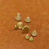 Artesanato em Couro Feito à Mão Produtos de Couro Fivela de Carteira de Latão Cabeça de Monge Parafuso de Pé Stud Acessórios de Ferragens para Bolsas de Couro Outros