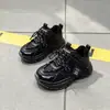 Nuevos Zapatos de Skate para Niños de Algodón Talla 32-37 con Superficie de Cuero Zapatos Deportivos para Niños Zapatos para Correr Zapatos Deportivos para Niños de Primavera y Otoño