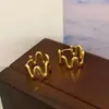 Pendientes de Ola Irregular Exagerada de Nicho con Diseño Exquisito y Único, Lujo de Alta Gama, Versátiles para el Uso Diario, Joyería para Orejas de Mujer