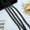 Stock de fábrica Encaje de Curva Media de 9 mm Hilo Dorado y Plateado Cable Enrollado Hilo Cinta Curva Ropa Textiles del Hogar Accesorios de Decoración para Falda Lolita