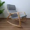 Sillón balancín nórdico sofá perezoso silla de balcón silla de ocio sillón reclinable para mujer embarazada sillón de casa para adulto simple