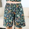 Pantalones de Cinco Puntos de Algodón y Seda, Estilo Delgado de Verano, Adecuados para Usar en Casa y al Aire Libre, Pantalones Casuales, Shorts de Playa que No se Desvanecen, Shorts Casuales para Mujer de Algodón y Seda