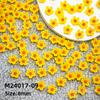 Mais vendidos 12-color tridimensional pequena flor unha jóias resina cinco pétalas flor unha broca faça você mesmo brincos de pino jóias acessórios