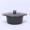 Maifan Stone Non-Stick Pan Mandarin Duck Hot Pot Tampa de vidro engrossado Handle Binaural Maifan Stone Pot Universal para fogão de indução a gás