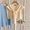 Chal de Alta Gama con Chaleco de Punto Pequeño, Color Sólido, Nuevo Estilo Primavera y Otoño, Protector de Cuello Versátil para Vestir en Capas, Chal Pequeño, Cuello Falso