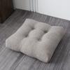 Cojín acolchado de terciopelo de peluche para silla, cojín suave con borde cruzado, cojín grueso para sofá, cojín para el suelo para las cuatro estaciones, cojín para dormitorio, estudiante, oficina