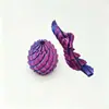 Bola de Slime Transformável Impressa em 3D Ovo de Dragão Criativo para Alívio do Estresse Modelo Giratório Transformável
