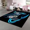 Alfombra de Consola de Juegos de Dibujos Animados Transfronteriza Alfombra de Controlador de Juego Videojuego Alfombra de Piso Decoración de Sala de Estar Dormitorio Sala de E-Sports Alfombra Completa