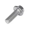 Em Estoque Parafusos de Flange Sextavado Externo Dentados Ampliados de Aço Inoxidável 304 M4~M16 Parafusos de Flange Sextavado Externo Antiderrapantes