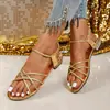 Colección Nueva de Verano 2026: Sandalias de Moda Casuales y Cómodas para Mujer Tallas Grandes, Estilo Europeo y Americano, Talla Única