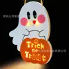 Decorações Populares de Halloween para Portas Transfronteiriças: Fantasma, Abóbora, Gato Preto, Placa Decorativa de Guirlanda de Parede para Porta da Frente de Madeira de Halloween