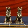 Um Par de Enfeites de Mesa de Latão de Unicórnios Voadores Pisando nos Oito Trigramas Unicórnio da Fortuna Decoração Grande para Quarto Casa Sala de Estar