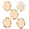 30*40mm Diámetro Interior Aleación Accesorios para Joyería Base Ovalada de Piedra de Tiempo Colgante Decorativo para Collar Base C50