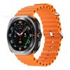 Para Samsung Watch Ultra Azul Marino Agujero Único Correa de Silicona para Reloj 47mm Correa de Repuesto Deportiva