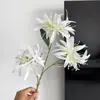 3 Flores de Lirio Araña Artificiales para Ceremonia de Boda, Hotel, Ramo de Flores Artificiales al por Mayor, Decoración, Accesorios para Fotografía, Materiales para Arreglos Florales