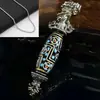 Nova chegada Diamond Pestle Tianzhu banhado a prata 925 All-match pingente colar masculino pingente personalizado moda vintage jóias