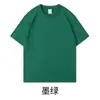 Camiseta base de manga corta de color liso, corte holgado, marca de moda, para primavera y verano, camiseta de manga corta gruesa de peso pesado de 210G, unisex, hecha de algodón peinado