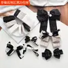 Fita de Tecido Pelúcia Xadrez Cebola Preto e Branco Acessórios de Cabelo Artesanais Grampo de Cabelo Laço DIY Material para Rabo de Cavalo Outro Nenhum