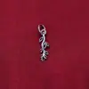 Plata pura s925 colgante de plata liso accesorios para pulsera collar pendientes de bricolaje colgante de cuerda trenzada hecho a mano piezas de joyería