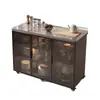 Gabinete de Almacenamiento de Cocina Pizarra Hogareño de Múltiples Niveles Aparador de Sala de Estar Gabinete de Almacenamiento Multifuncional Isla de Almacenamiento Removible