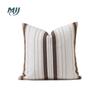 Tela de Algodón Tejido para Cojín de Sofá Simple Teñido en Hilo Funda de Almohada para Sala de Estar Amazon Estilo Americano Almohada para el Hogar