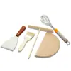 Herramientas para panqueques, rastrillo de bambú, plancha, panqueque de empuje, libélula de bambú, raspador para panqueques, cepillo para panqueques, cepillo para frutas, venta de pastel de huevo