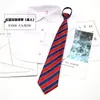 Uniforme Escolar Estudiante de Secundaria Corbata Corbata Infantil Rayas Azul Rojas Cuello Flor Lazo Estudiante de Primaria Actuación Corbata Pequeña