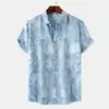 Camisas de Verano de Manga Corta para Hombre Moda Casual de Exportación de Comercio Exterior Camisas de Manga Corta