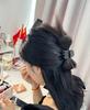 Peluca de cola de caballo con cola de caballo, de cristal, estilo sirena, con clip para plumero de pollo, para mujer, muy popular en línea, con bolsa de pelo natural y esponjoso.