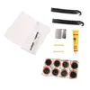 Ferramentas de reparo de bicicleta para ciclismo ao ar livre, kit portátil para conserto de pneu, cola e remendos para pneu