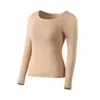Roupa Fina, Alta Elasticidade, Sem Marcas, Embelezadora da Pele, Ajustada ao Corpo, Térmica com Bloqueio de Temperatura, Acompanha Protetores de Seio, Não Precisa Usar Sutiã como Camada Base