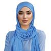 Bufanda de seda de leche de color liso transfronteriza para mujer, bufanda larga clásica de modal versátil, turbante monocolor