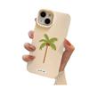 Funda de silicona con diseño de cocotero para iPhone 16, iPhone 15, 14 y 11, con diseño creativo de lichi de 12 pulgadas.
