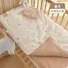 Manta Antichute de Gaze de Algodão Puro para Bebê, Berço Recém-Nascido, Outono e Inverno, Manta Espessa, Saco de Dormir Completo para Crianças, Adequado para Todas as Estações