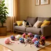 Fabricante de Suministros para Mascotas al por Mayor Juguetes Masticables de Autoentretenimiento para Gatos con Campana Incorporada y Bolas de Hilo de Colores